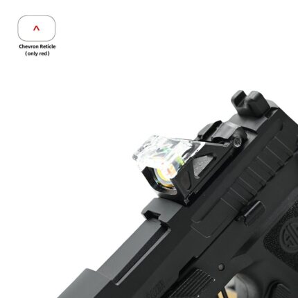 Airsoft OMSsc Open Mini Sight SUB COMPAT Chevron Reticle
