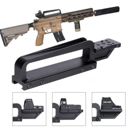 AR-15 Carry Handle with Integrated Micro Red Dot Mount