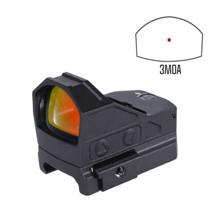cgtacticals RDP-0009 Huge Window 1X27mm Red Dot Sight Shake Awake Red Dot Parallax Free Scope Sight with 10 Bright Level