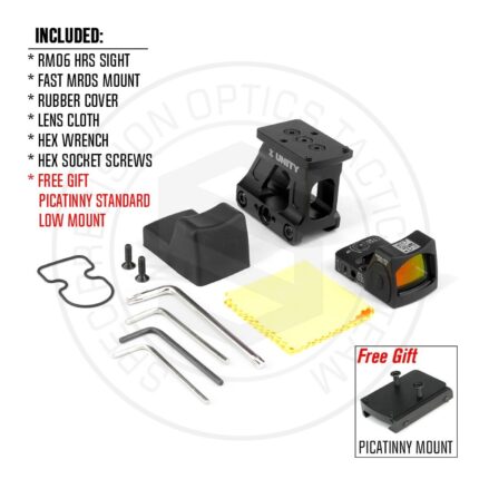 cgtacticals RMRrds HRS Red Dot Sight & FAST MRDS Mount 2.26" Height Combo