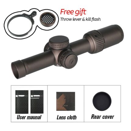 cgtacticals Upgraded RZ HD GEN2-E 1-6X24 LPVO RIflescope w/ OPTIC WRAP