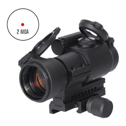 Tactical AIM PRO Airsoft Red Dot Sight 2 MOA Patrol Rifle Optic with QRP2 Mount and Spacer